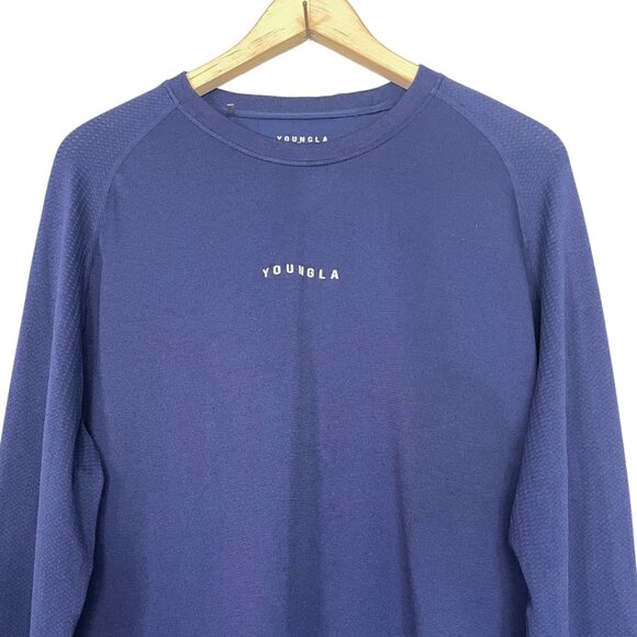 YoungLA 823 Mens Size L GEN COMPRESSION Long Sleeve Tee Athletic Gym Training - Picture 2 of 10